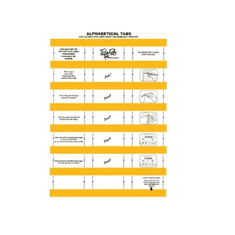 Tidy Files - Laser Label 015004 Pk5