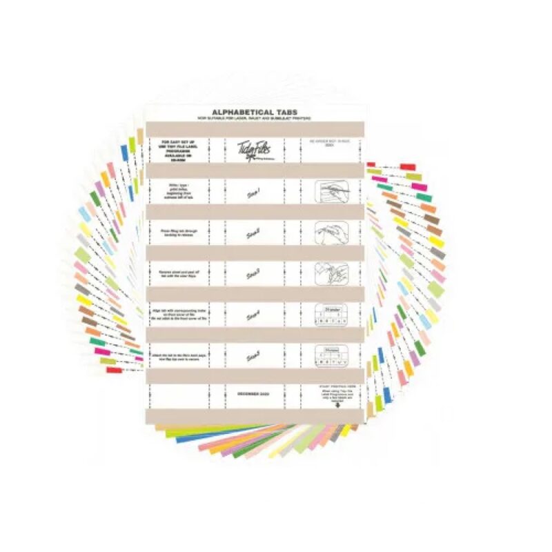 Tidy Files - Laser Label 015007 Pk5