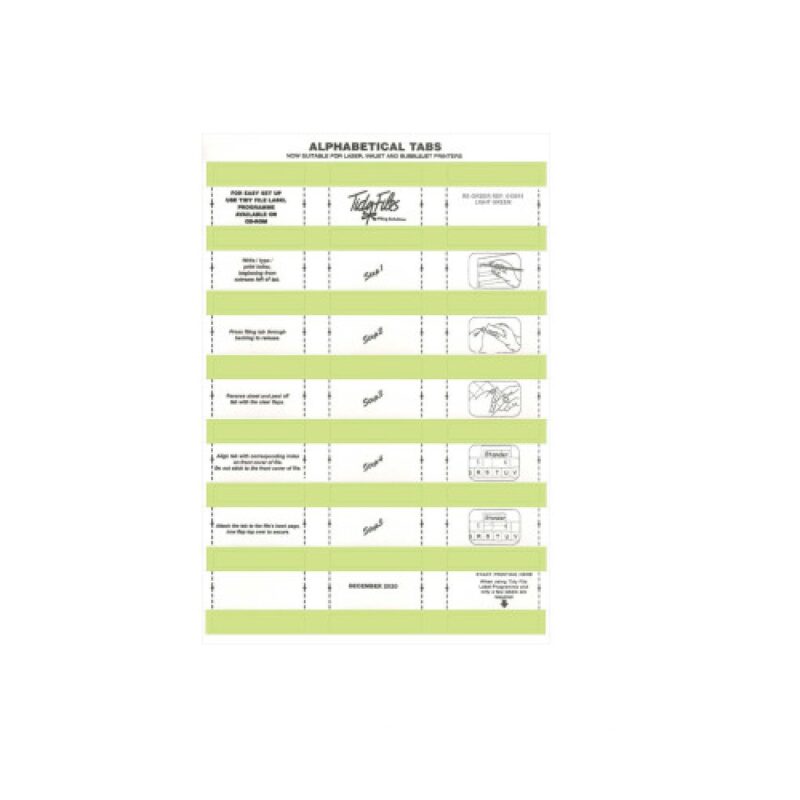 Tidy Files - Laser Labels 015011 Pk5