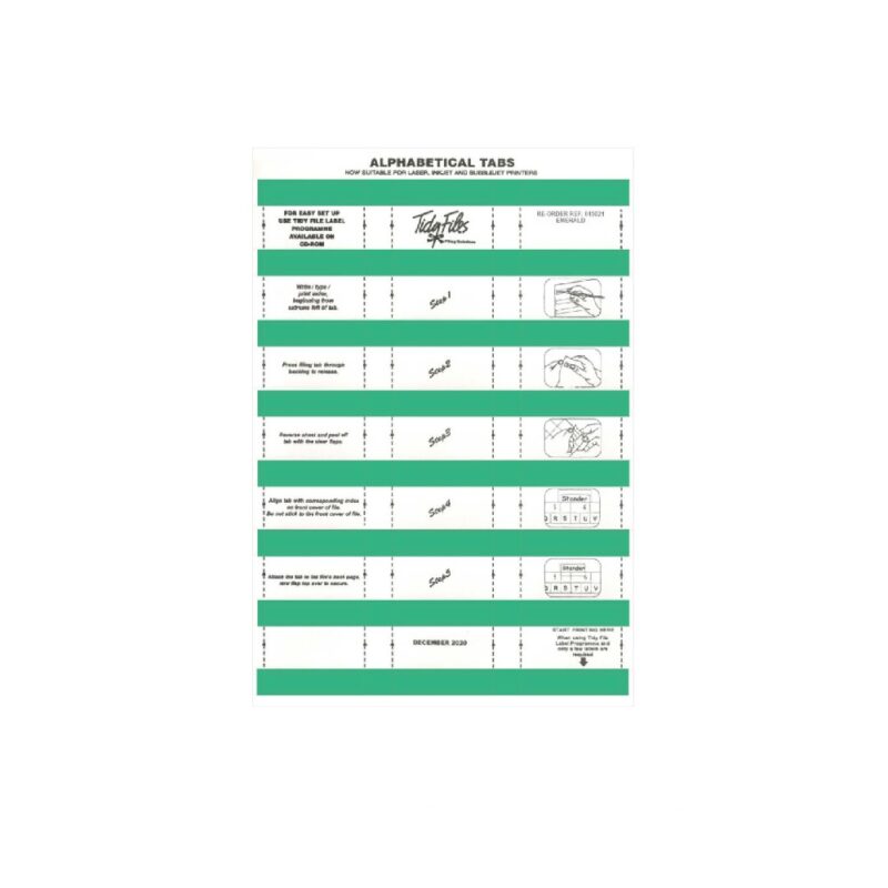 Tidy Files - Laser Label 015021 Pk5