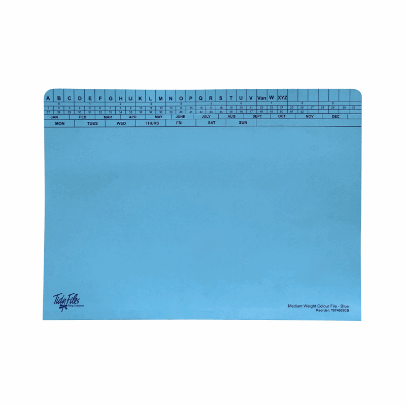 Tidy Files - Medium Weight Colour File
  Pack Of 25
