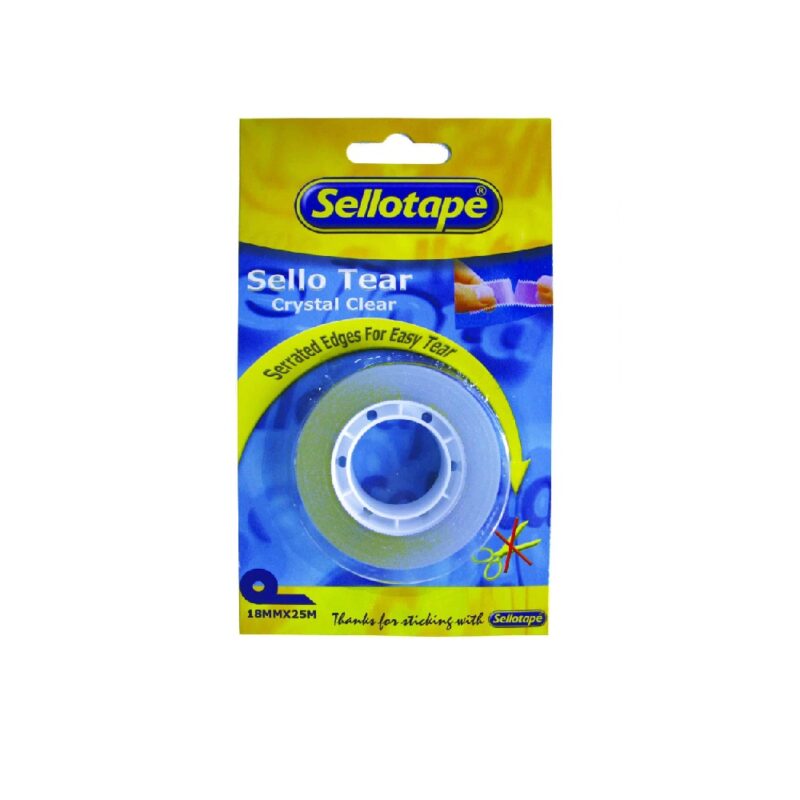 Sellotear Perforated 18mmx25m Carded Each