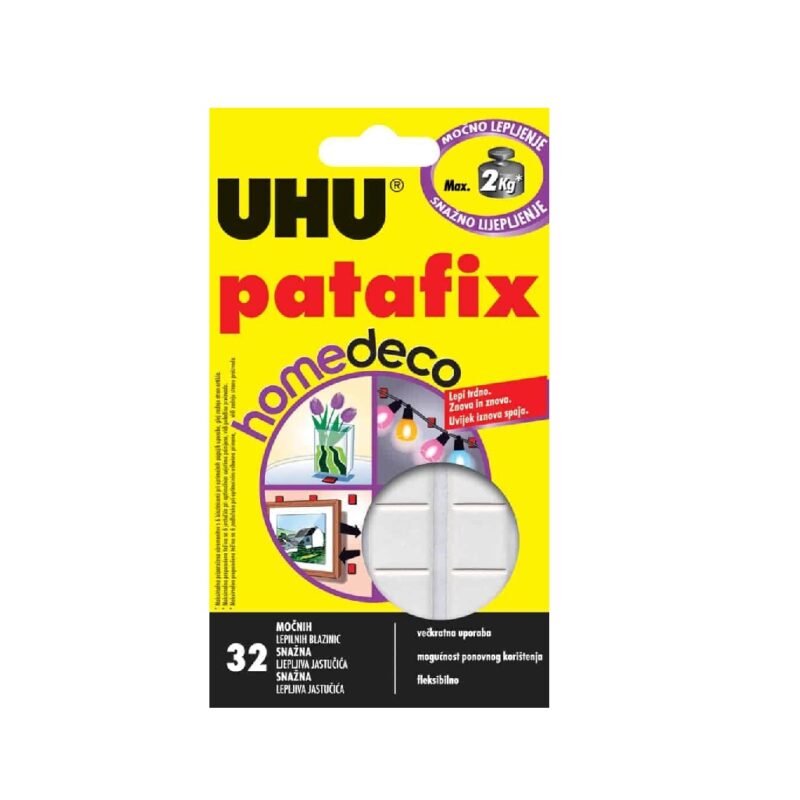 UHU Patafix Home-Deco Glue Pads: Pack 32'S
