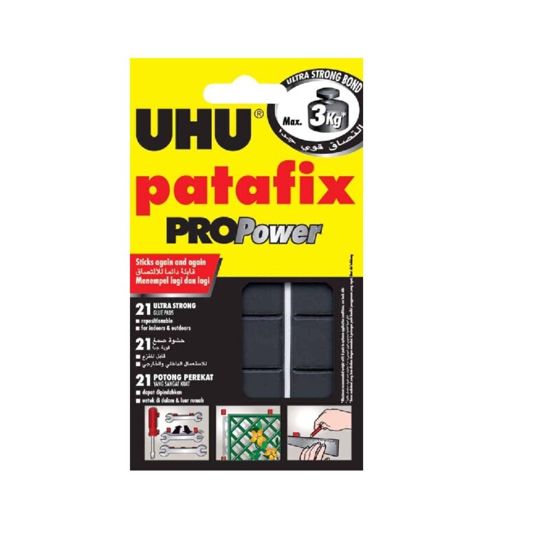 UHU Patafix Pro-Power Glue Pads: Pack 21'S