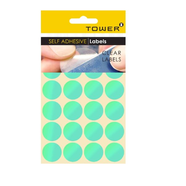 Tower Transparent Colour labels Green
