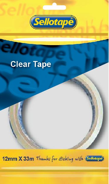 SELLOTAPE Clear 18mm x 50mt Flow Pack Each