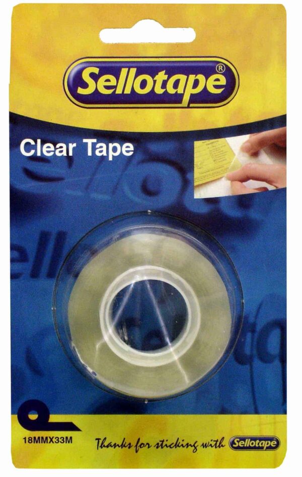 SELLOTAPE Clear Refill 18mmx33m Carded