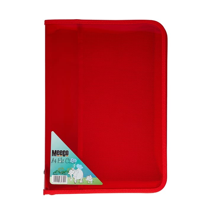 MEECO ZIP FILE CASE A4 RED