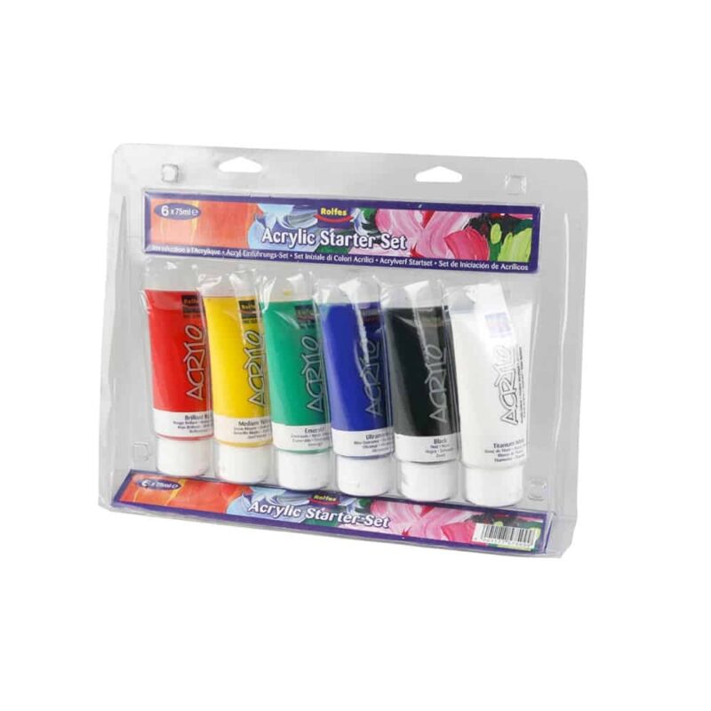 Acrylic Paint Set Of 6 X 75ml