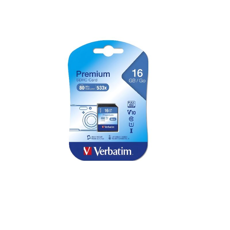 Verbatim Sdhc Card 16gb Class 10