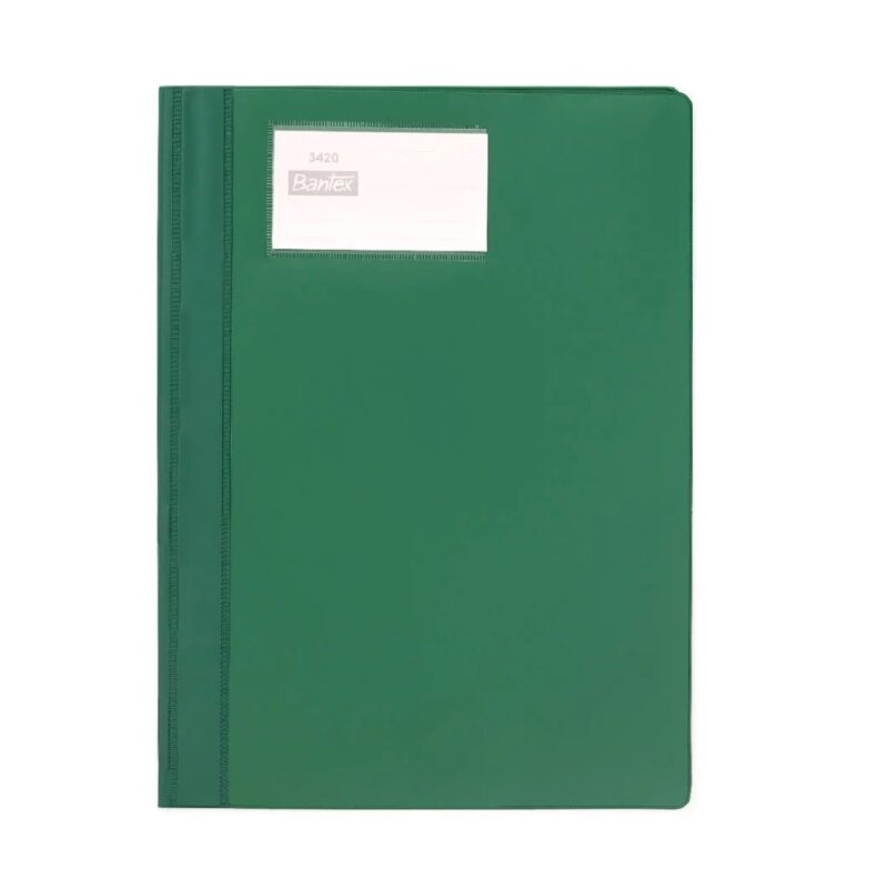 Bantex Delux Quotation Folder Green B3420