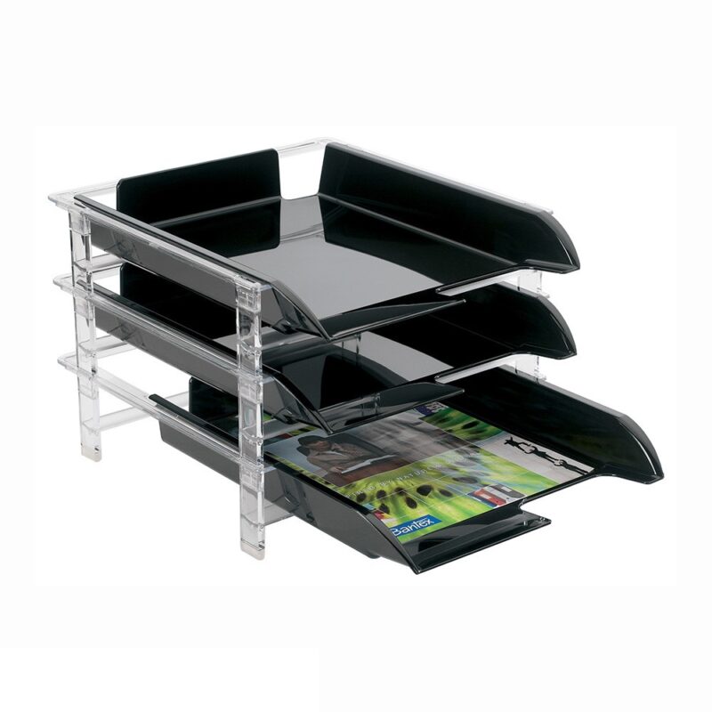 Bantex 9414 Tray Set-3 Black