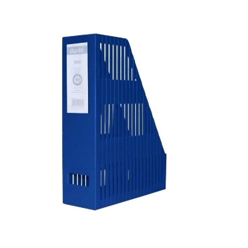 Bantex Mouded Magazine Holder Blue 9850