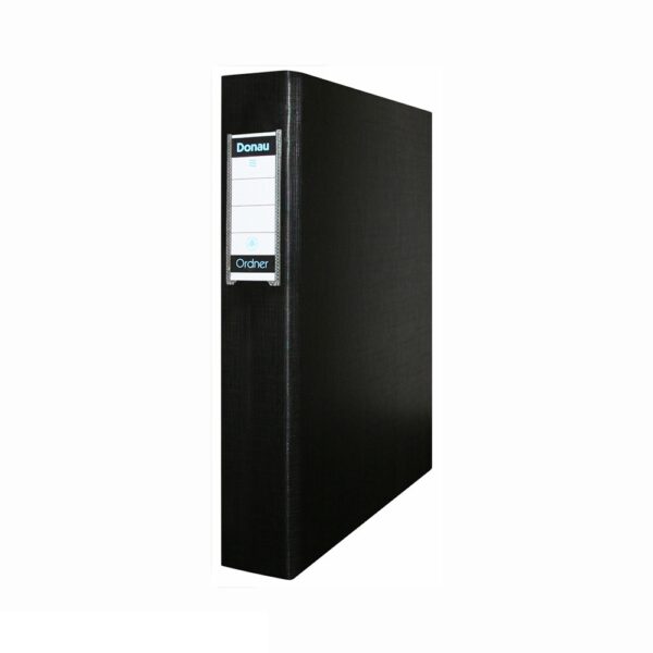 A4 2r Pp 40mm Ring Binder Black Donau Per Each
