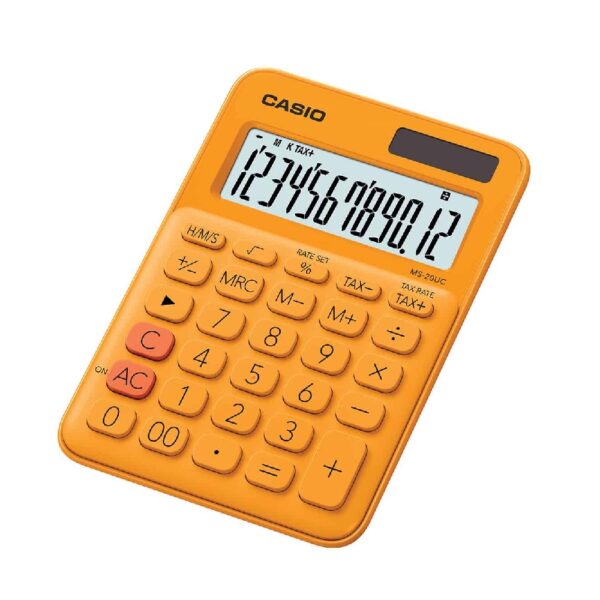 Casio Ms20uc 12d Calculator Orange