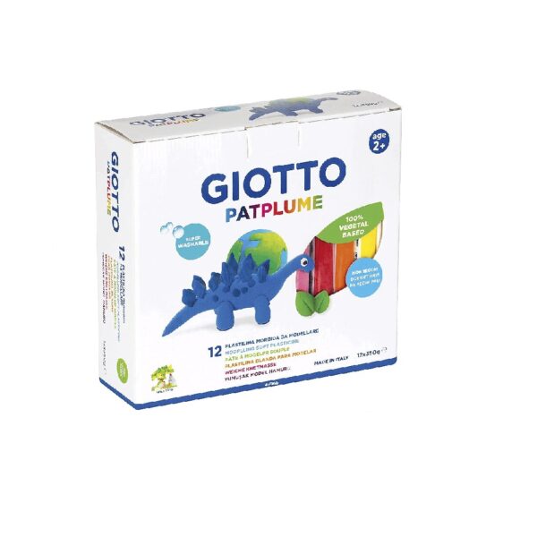 Giotto Patplume Clay 500gx12 Assorted Colours 512200