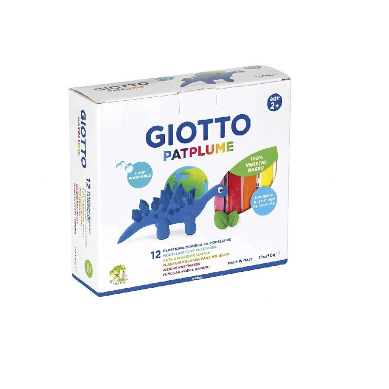 Giotto Patplume Clay 500gx12 Assorted Colours 512200