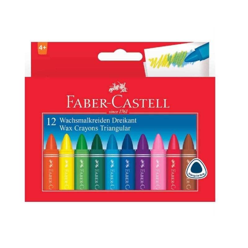 Wax Crayons Triangular Bx12 Per Box