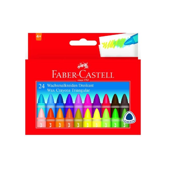 Wax Crayons Triangular Bx24 Per Box