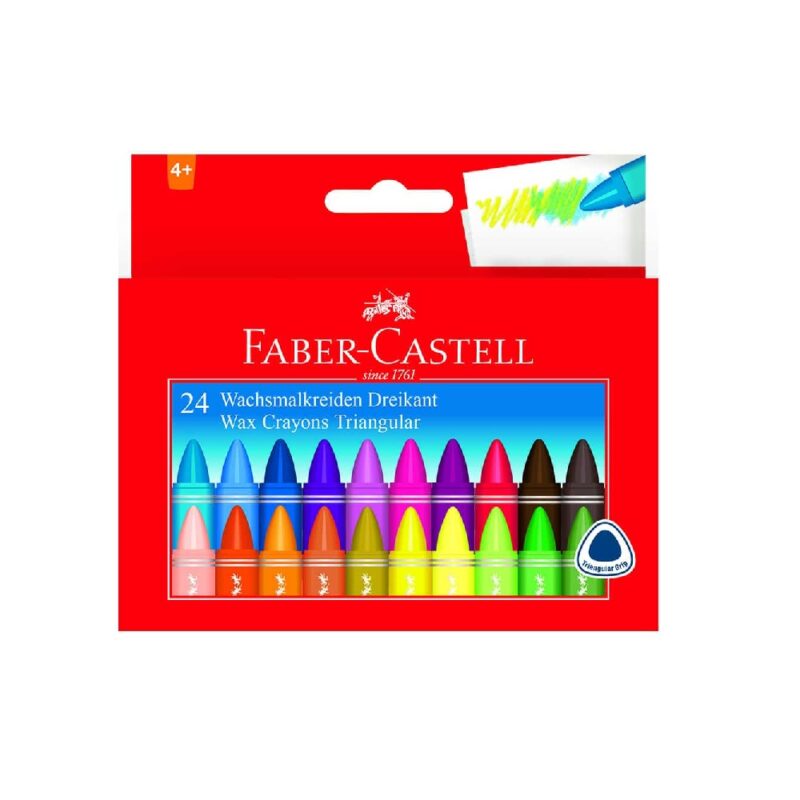 Wax Crayons Triangular Bx24 Per Box