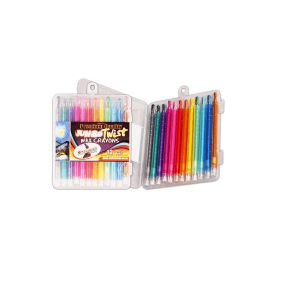 Crayons Super Jumbo Twist Retractable  High Quality 12S