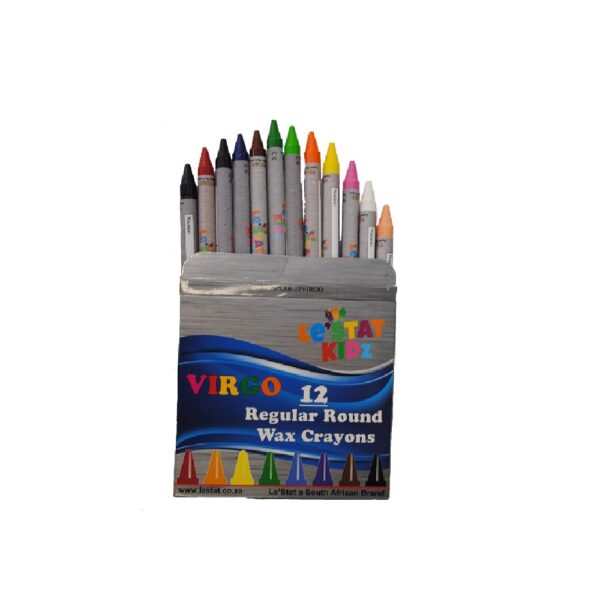 Virgo 12 Pack Standard Wax Crayons