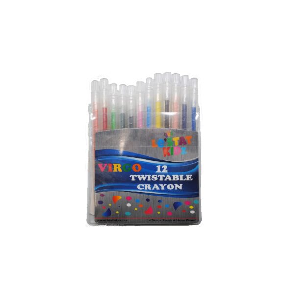 Virgo 12 Pack Twister Wax Crayons