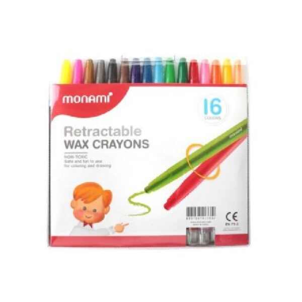 Monami Retractable Crayon 16S