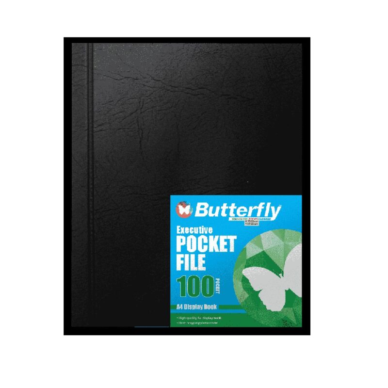  Executive 100pg Pocket File Butterfly