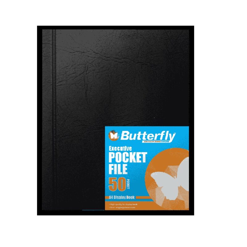  Executive 50pg Pocket File Butterfly