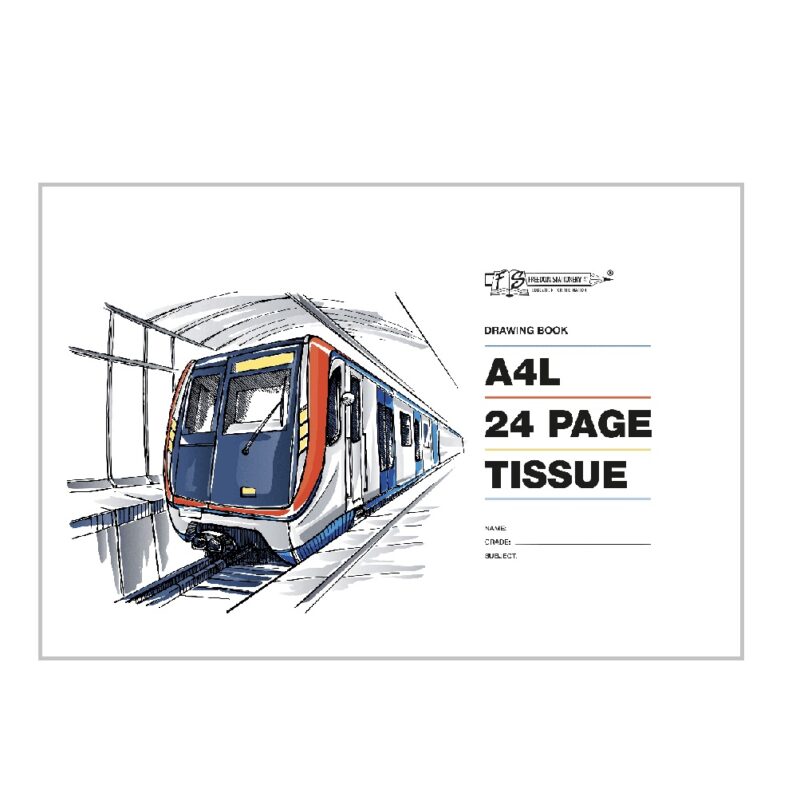 24Page A4L Drawing Book - Tissue