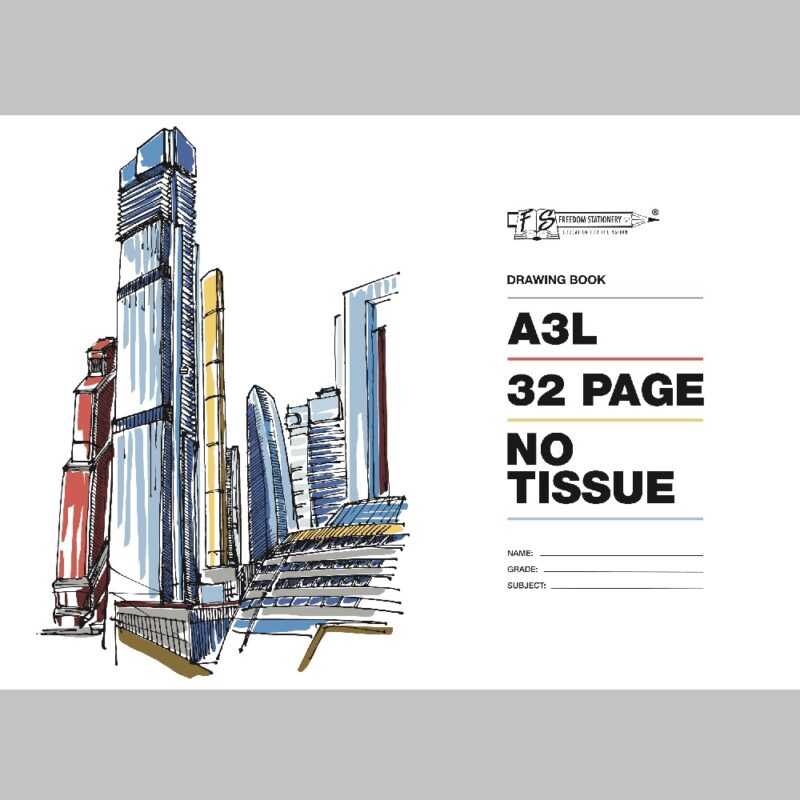 32Page A3L Drawing Book - No Tissue