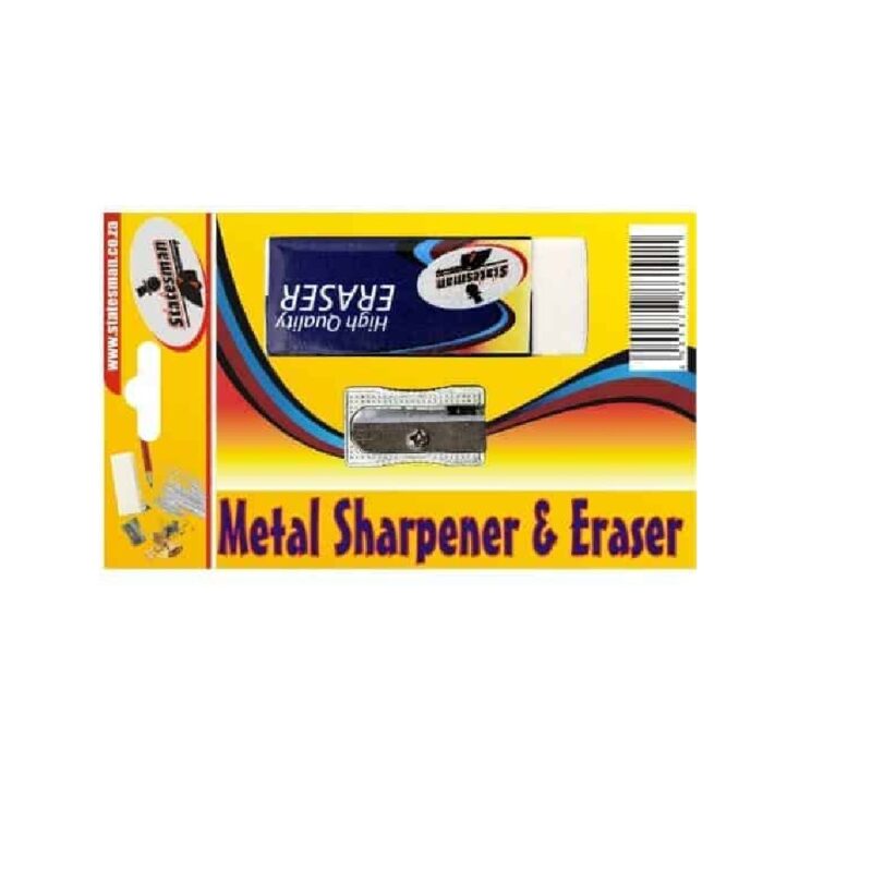 Eraser and Metal Single Hole Sharpener