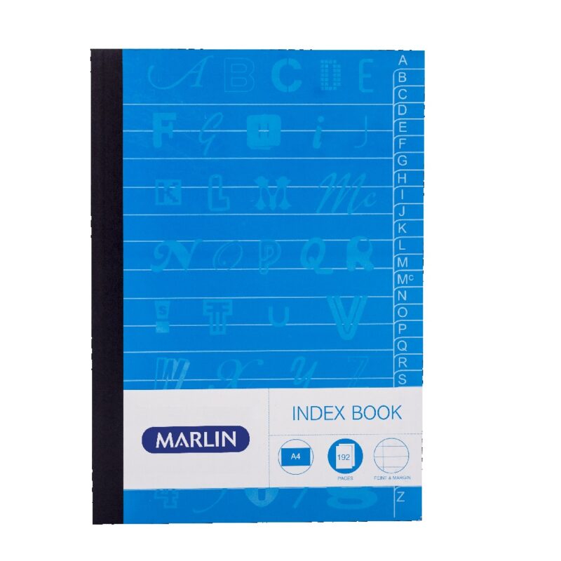 Marlin A4 192Page Index Book A-Z