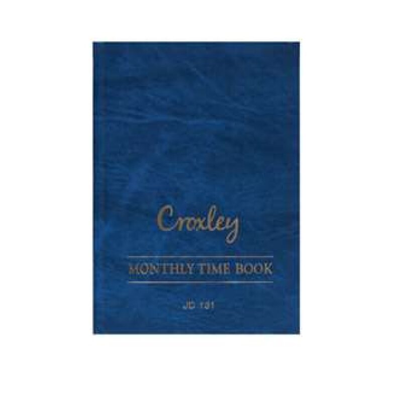JD131 Monthly Time Book 83 Folios Full Bound Cased Each