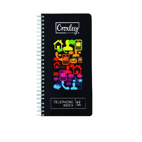 JD595D CROXLEY Tele Index A-Z Assorted Colours Each