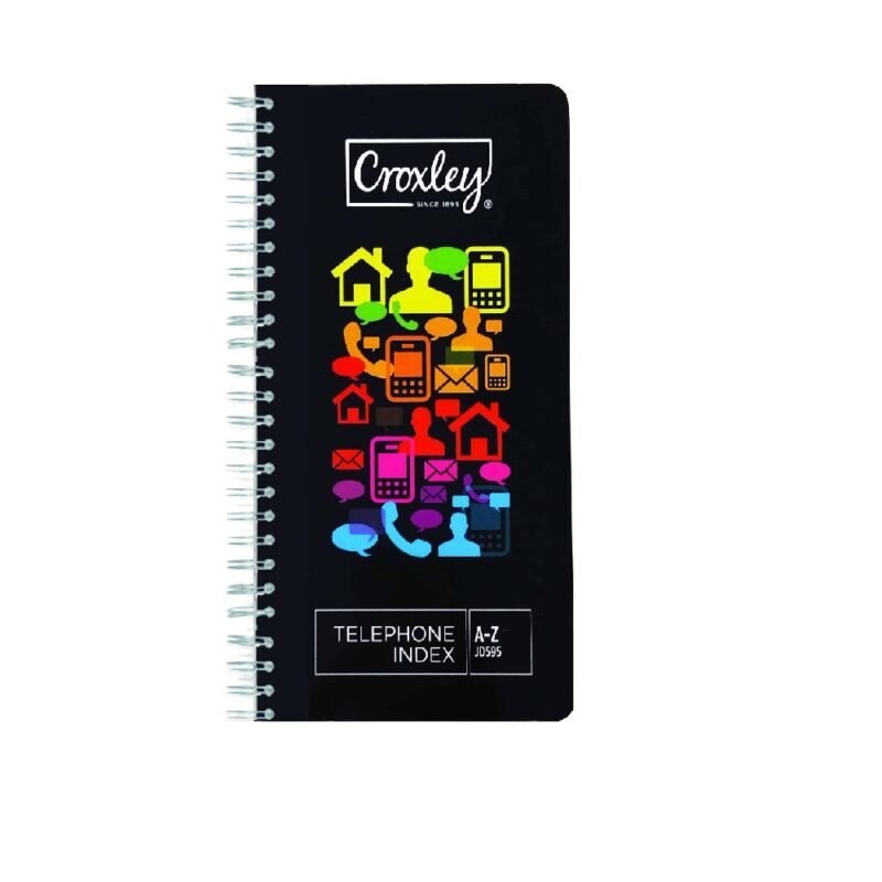 JD595D CROXLEY Tele Index A-Z Assorted Colours Each