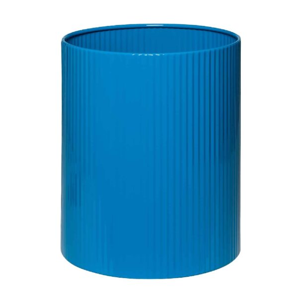 Krost Fluted Waste Paper Bin 300mm Blue