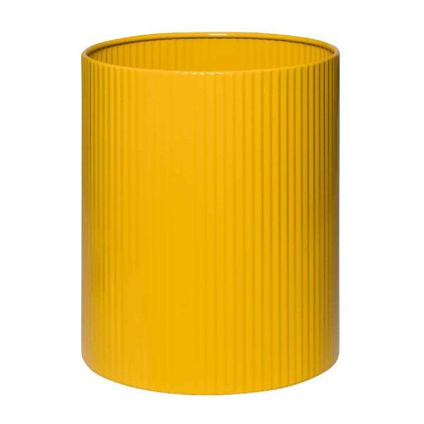 Krost Fluted Waste Paper Bin 300mm Yellow