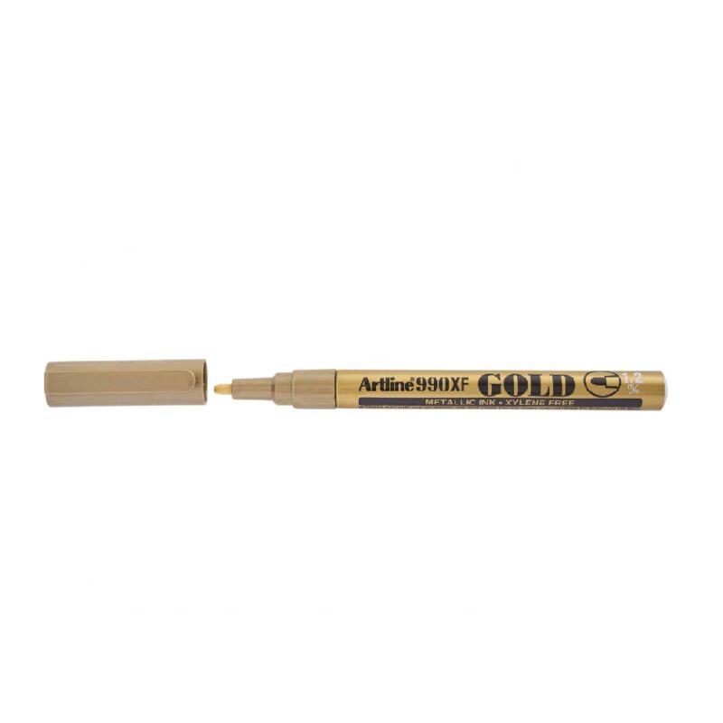 Ek990Xf Gold Metallic Marker Fine 1.2Mm