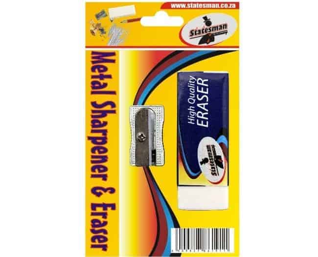 Eraser and Metal Single Hole Sharpener