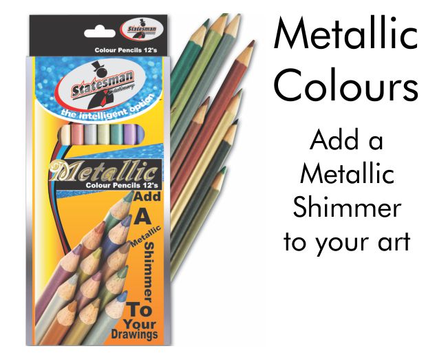 Neon Metallic Colour Pencils