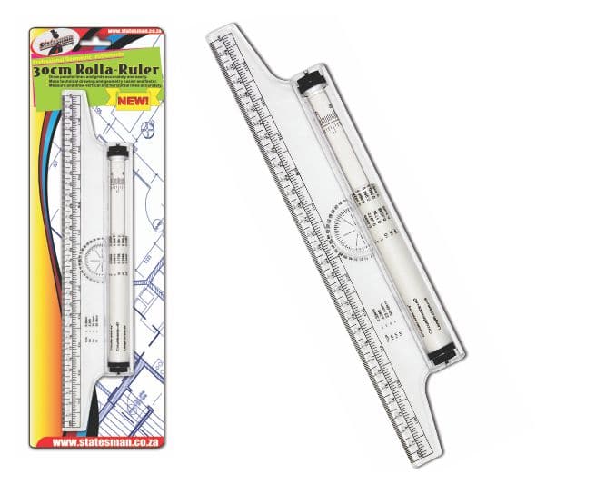 Rolla Ruler 30cm Multifunction for Technical Drawing