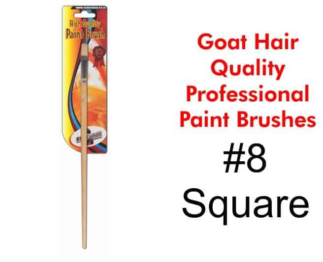 Paint Brush #8 - Goat Hair Round Tip