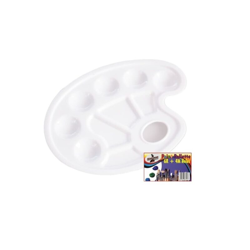 10 Holes Round Paint Palette