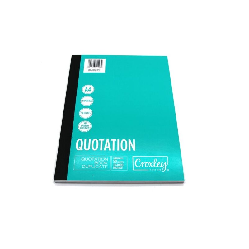 JD40Q Quotation Book Carbonless Numbered 50sheet Each