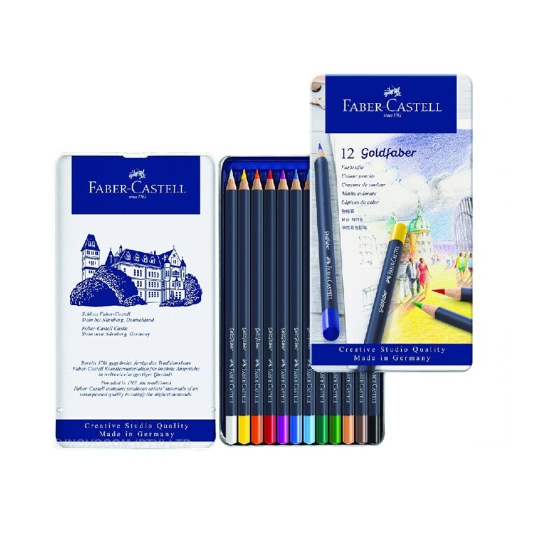 12s Goldfaber Aqua Watercolor Pencils (Tin)