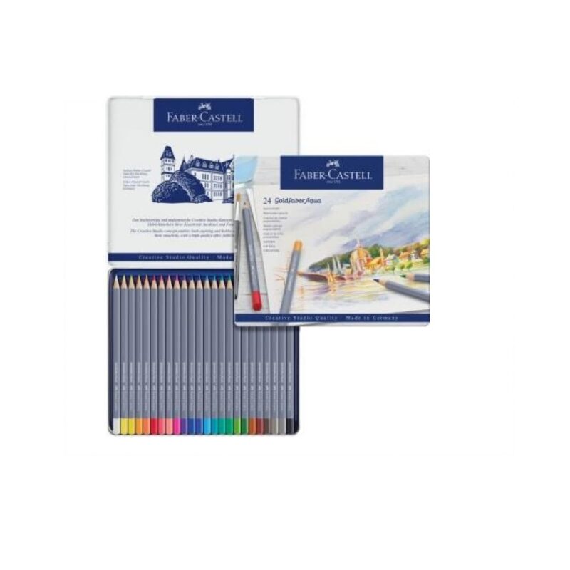 24s Goldfaber Aqua Watercolor Pencils (Tin)