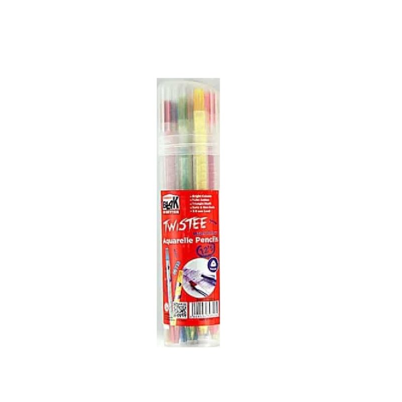 Colour Pencils Retractable Blak Aquarelle 12's High Quality