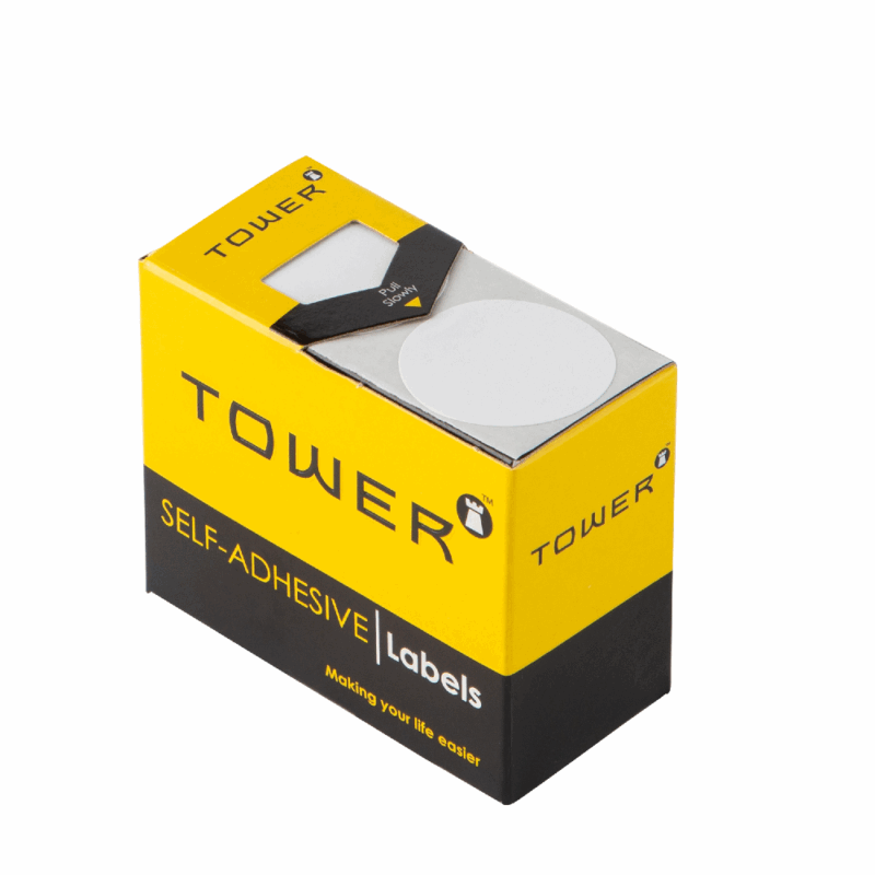Tower White Roll Labels - R32